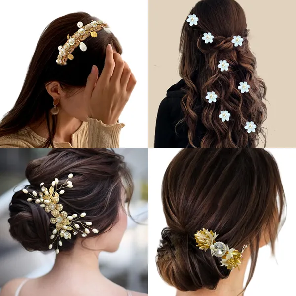 Elegant_Hair_Accessory_Set_with_Designer_Hairband,_8_Floral_Pins,_1_Golden_Comb,_and_1_Clip_–_Perfect_for_Bridal,_Festive,_and_Traditional_Hairstyles_with_a_Modern_Twist.