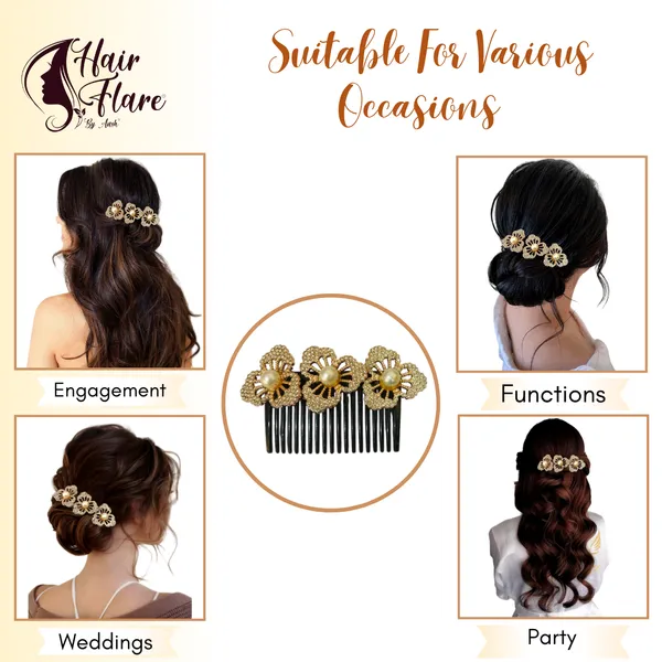 Elegant_black_base_hair_comb_with_three_artificial_flowers,_each_featuring_pearl_bead_centers_and_crystal_bead_adornments_for_added_sparkle.