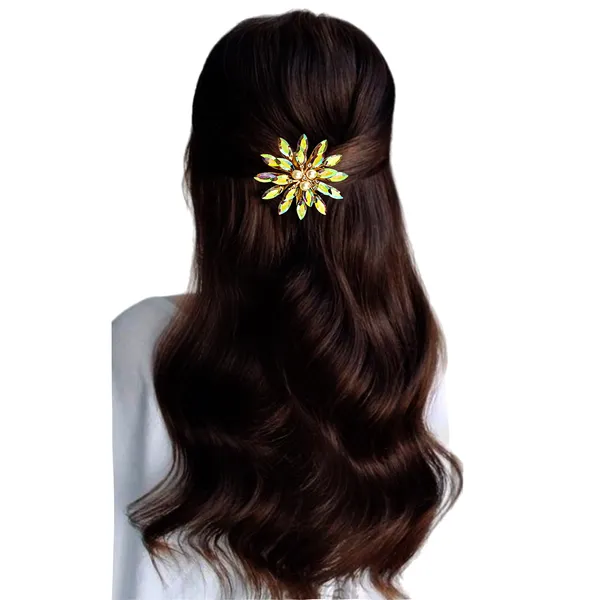 Eye-Shaped_Crystal_Flower_Hair_Clip_with_3_Pearl_Beads_Center_and_Secure_Back_Clip_Elegant_Hair_Accessory