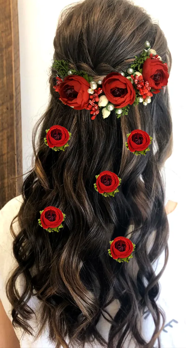 Red_Artificial_Rose_Flower_With_Pearl_Bridal_Hair_Pin_For_Women_&_Girls_(14_X_8_X_1_Cm)