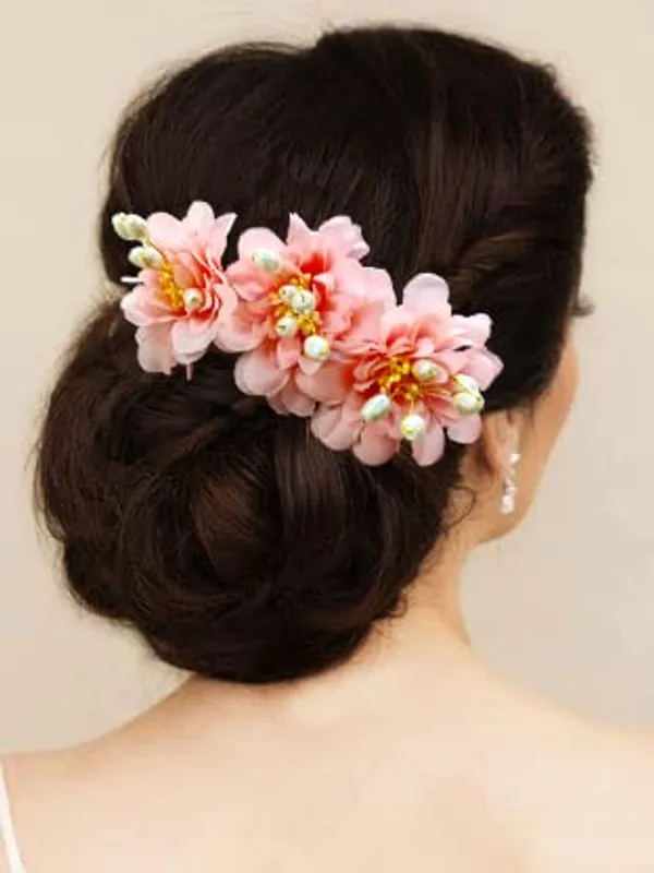 Baby_Pink_Rose_Flower_Comb_Slide_Hair_Accessories_For_Women_&_Girls_(14_X_8_X_1_Cm)