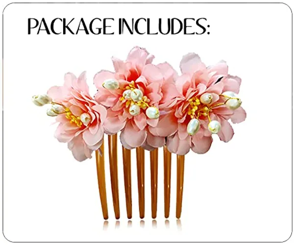 Baby_Pink_Rose_Flower_Comb_Slide_Hair_Accessories_For_Women_&_Girls_(14_X_8_X_1_Cm)