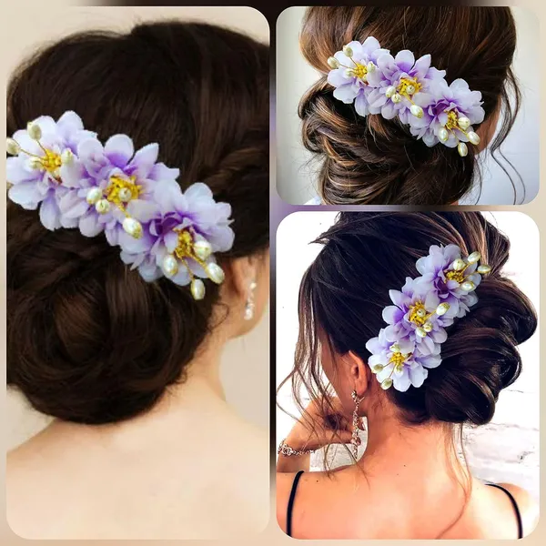 Purple_Rose_Flower_Comb_Slide_Hair_Accessories_For_Women_&_Girls_(14_X_8_X_1_Cm)
