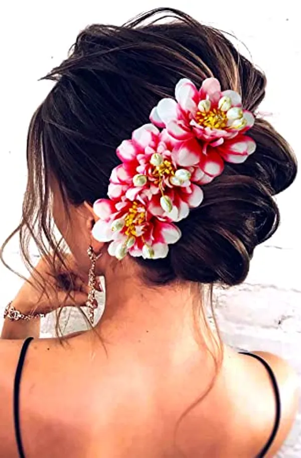Red_&_Cream_Rose_Flower_Comb_Slide_Hair_Accessories_For_Women_&_Girls_(14_X_8_X_1_Cm)