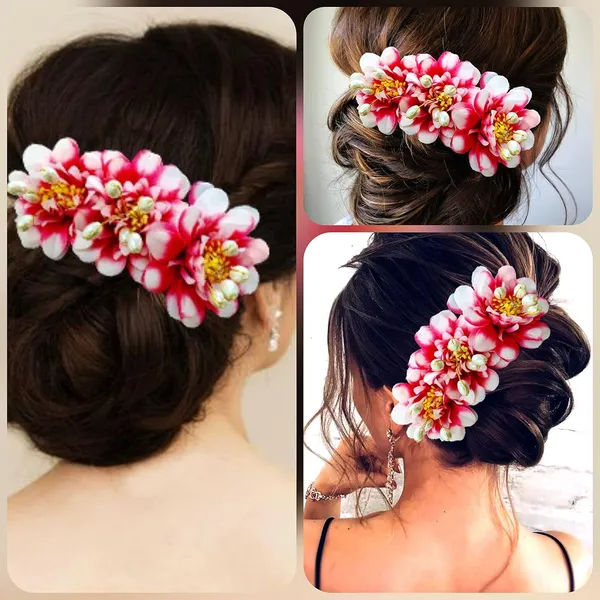 Red_&_Cream_Rose_Flower_Comb_Slide_Hair_Accessories_For_Women_&_Girls_(14_X_8_X_1_Cm)