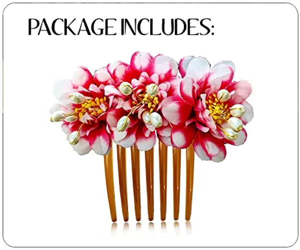 Red_&_Cream_Rose_Flower_Comb_Slide_Hair_Accessories_For_Women_&_Girls_(14_X_8_X_1_Cm)