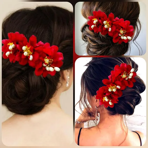 Red_Rose_Flower_Comb_Slide_Hair_Accessories_For_Women_&_Girls_(14_X_8_X_1_Cm)