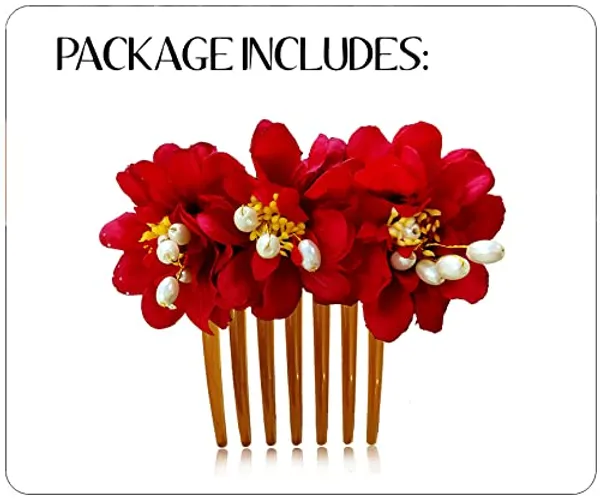 Red_Rose_Flower_Comb_Slide_Hair_Accessories_For_Women_&_Girls_(14_X_8_X_1_Cm)