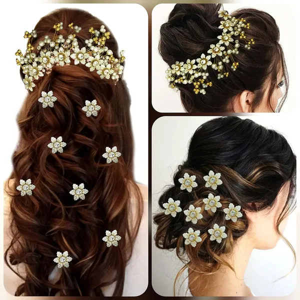 Golden_Hair_Vien_And_Hair_Pins_Bridal_Hair_Accessories_For_Women_&_Girls_(18_X_10_X_10_Cm)
