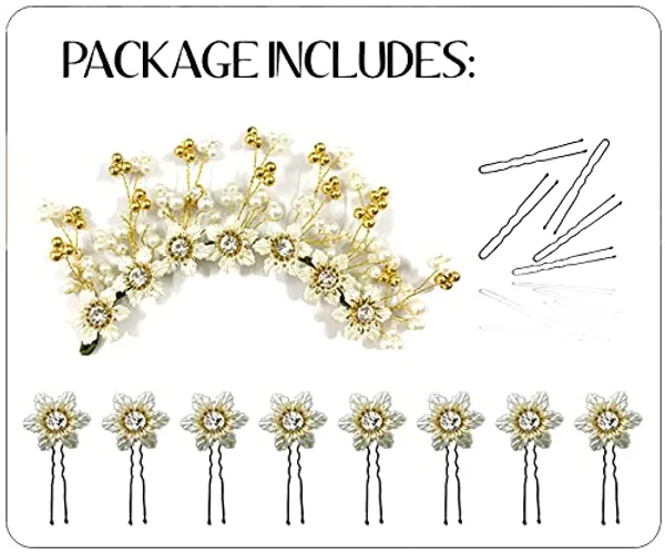 Golden_Hair_Vien_And_Hair_Pins_Bridal_Hair_Accessories_For_Women_&_Girls_(18_X_10_X_10_Cm)