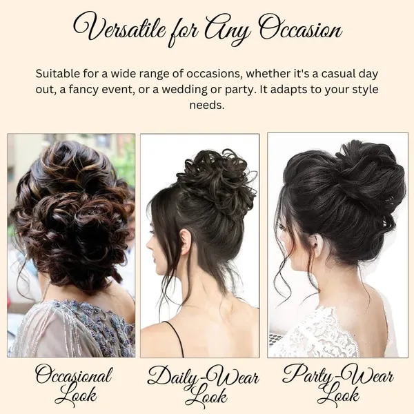 HAIR_SCRUNCHIE_Brown_Hair_Extension_With_Elastic_Rubber_Band_For_Women_&_Girls_(17.8_X_10.2_X_5.1_Cm)