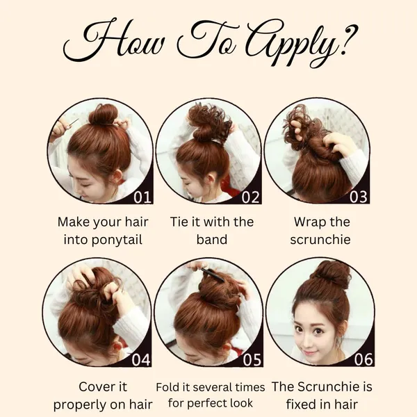 HAIR_SCRUNCHIE_Brown_Hair_Extension_With_Elastic_Rubber_Band_For_Women_&_Girls_(17.8_X_10.2_X_5.1_Cm)