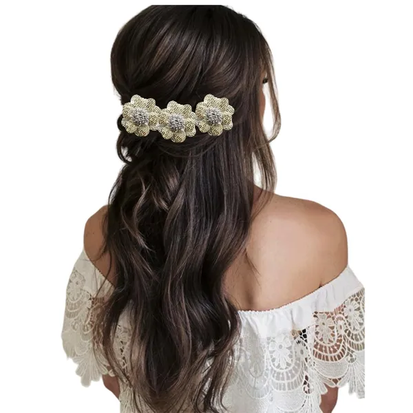 Silver_Artificial_Floral_Bridal_Brooch_&_Hair_Pin_(6_Rose_Clips)