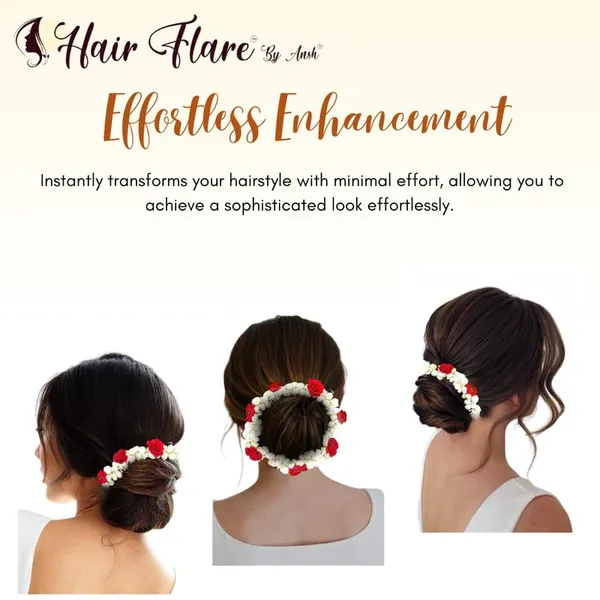 Red_Artificial_Mogra_Handcrafted_Hair_Gajra_For_Weddings_And_Festivals