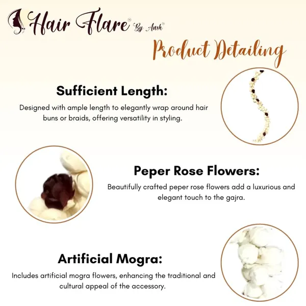 Maroon_Artificial_Mogra_And_Paper_Rose_Hair_Gajra_For_Weddings_And_Festivals