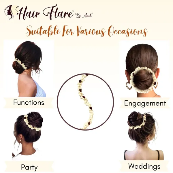 Maroon_Artificial_Mogra_And_Paper_Rose_Hair_Gajra_For_Weddings_And_Festivals