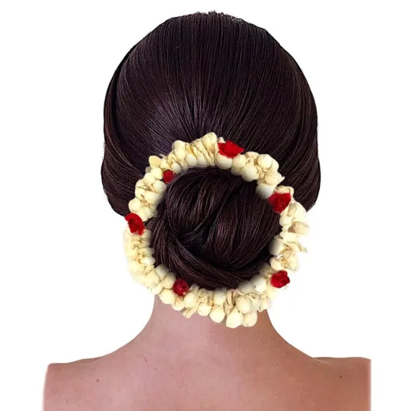 Red_Artificial_Mogra_And_Paper_Rose_Hair_Gajra_For_Weddings_And_Festivals