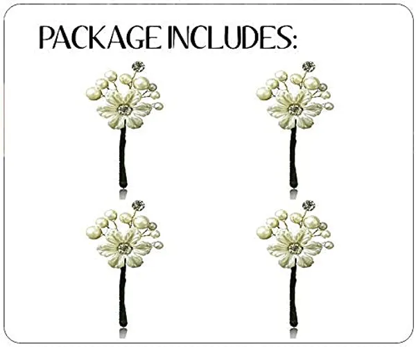 Pack_of_4_White_Hair_Clips,_Pins,_Long_Short_Hairpins,_Buns,_Hair_Styles_Artificial_Flowers_Accessories_For_Weddings
