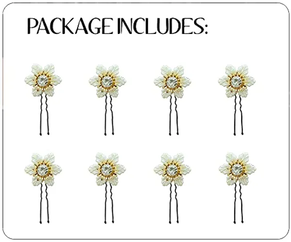 Pack_of_8_White_Flower_Hair_Pin_For_Women