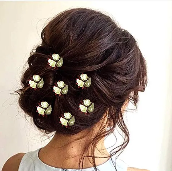 Maroon_Artificial_Flowers_Bridal_Hair_Pins