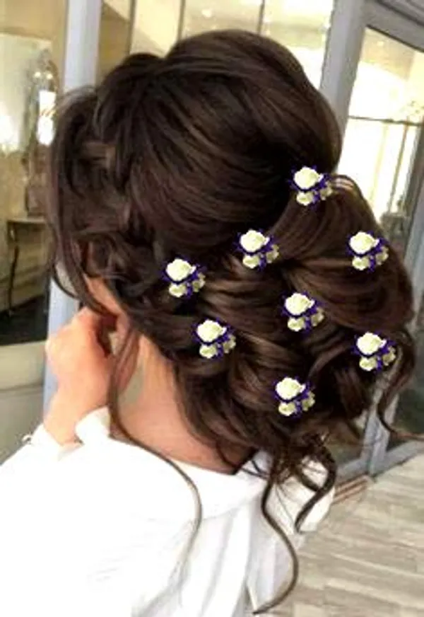 Purple_Artificial_Flowers_Bridal_Hair_Pins_Clips_Accessories_For_Women