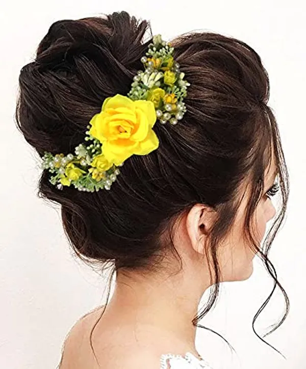 Yellow_Hair_Artificial_Flowers_Accessories_For_Weddings_(6_X_3_X_1_Cm)