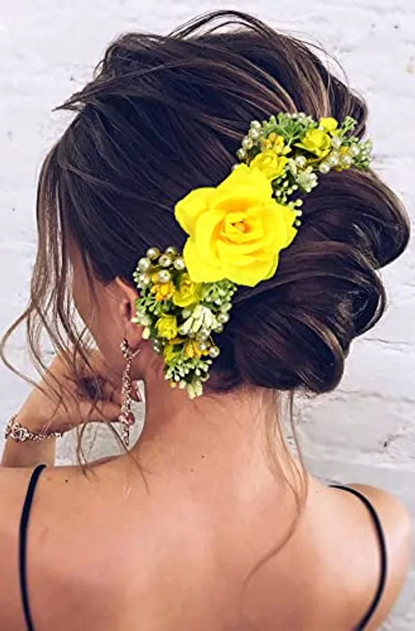 Yellow_Hair_Artificial_Flowers_Accessories_For_Weddings_(6_X_3_X_1_Cm)