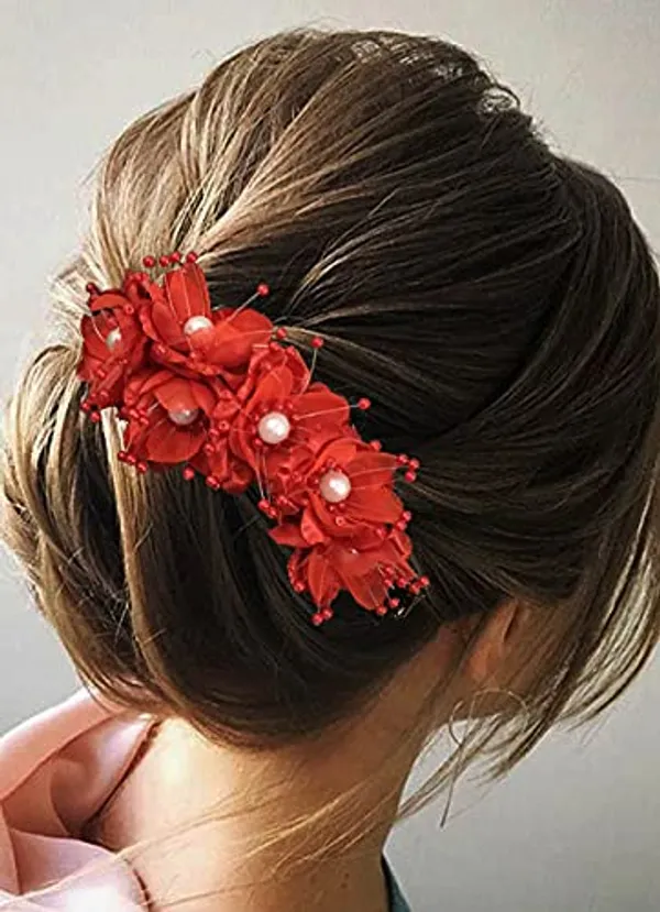 Red_Stylish_Hair_Pin_Accessories_For_Women