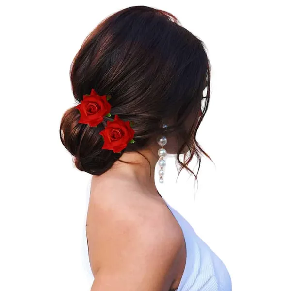 Carrot_Red_Rose_Hair_Accessories_Rubber_Band,_Comb_Slide,_Hair_Clip,_Hair_Pin_Set