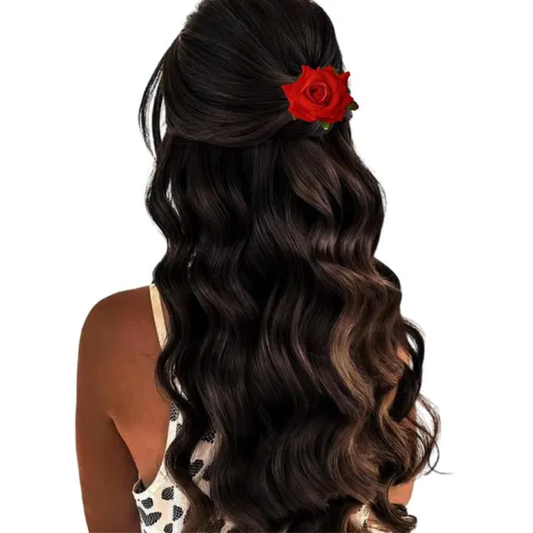 Carrot_Red_Rose_Hair_Accessories_Rubber_Band,_Comb_Slide,_Hair_Clip,_Hair_Pin_Set