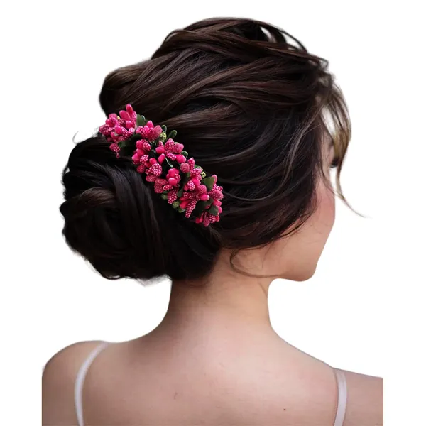 Dark_Pink_Artificial_Floral_Bridal_Brooch_&_Hair_Pin_(16_X_14_X_10_Cm)