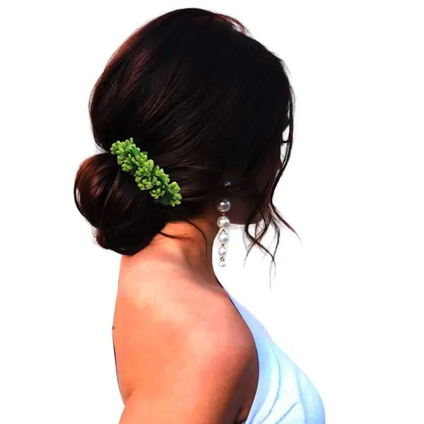 Light_Green_Artificial_Floral_Bridal_Brooch_&_Hair_Pin_(16_X_14_X_10_Cm)