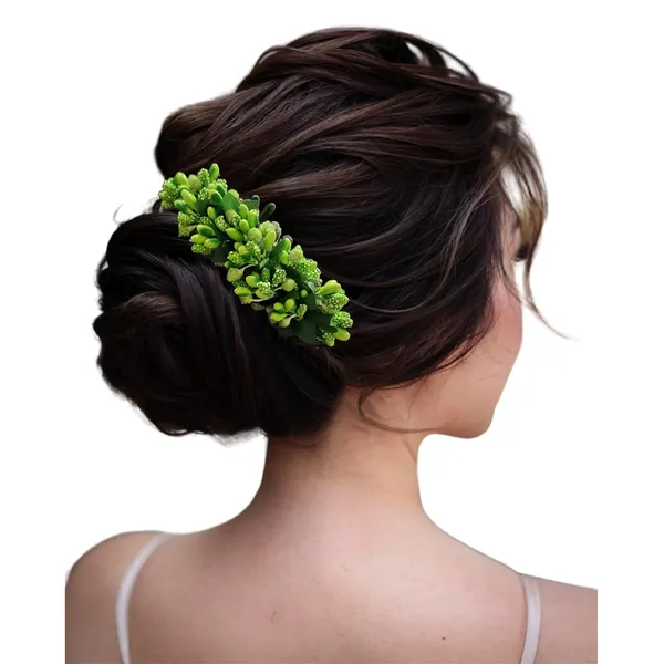 Light_Green_Artificial_Floral_Bridal_Brooch_&_Hair_Pin_(16_X_14_X_10_Cm)