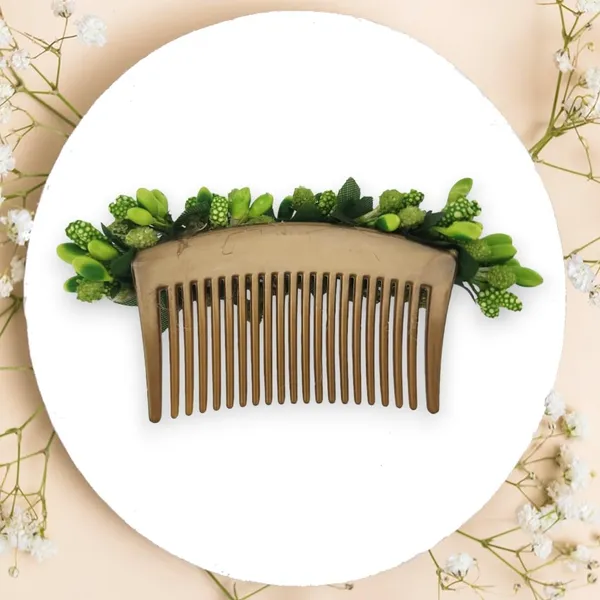 Light_Green_Artificial_Floral_Bridal_Brooch_&_Hair_Pin_(16_X_14_X_10_Cm)