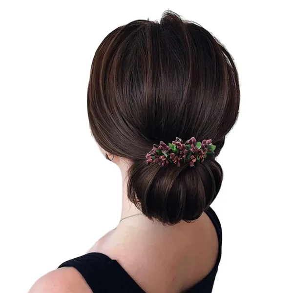 Maroon_Artificial_Floral_Bridal_Brooch_&_Hair_Pin_(16_X_14_X_10_Cm)