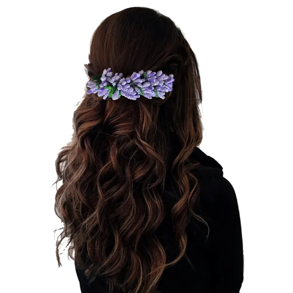 Mauve_Artificial_Floral_Bridal_Brooch_&_Hair_Pin_(16_X_14_X_10_Cm)