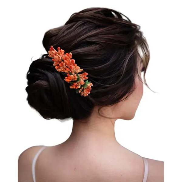 Orange_Artificial_Floral_Bridal_Brooch_&_Hair_Pin_(16_X_14_X_10_Cm)