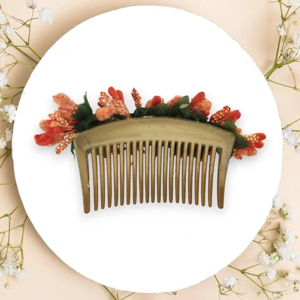 Orange_Artificial_Floral_Bridal_Brooch_&_Hair_Pin_(16_X_14_X_10_Cm)