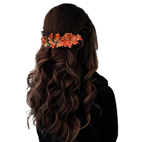 Orange_Artificial_Floral_Bridal_Brooch_&_Hair_Pin_(16_X_14_X_10_Cm)