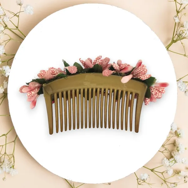 Peach_Artificial_Floral_Bridal_Brooch_&_Hair_Pin_(16_X_14_X_10_Cm)