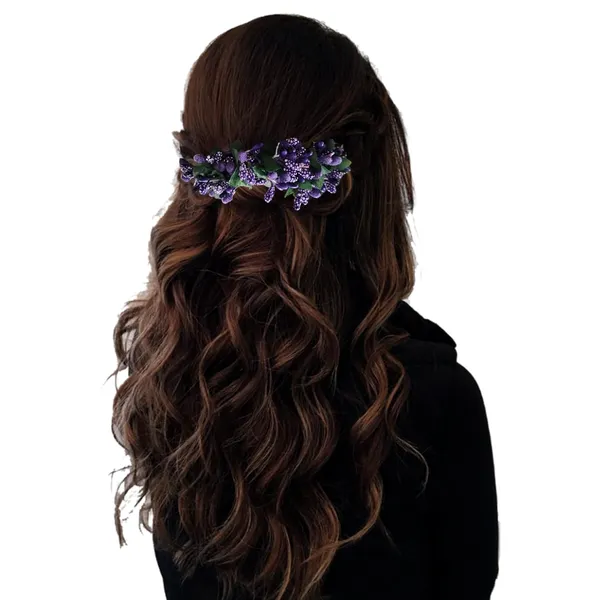 Purple_Artificial_Floral_Bridal_Brooch_&_Hair_Pin_(16_X_14_X_10_Cm)