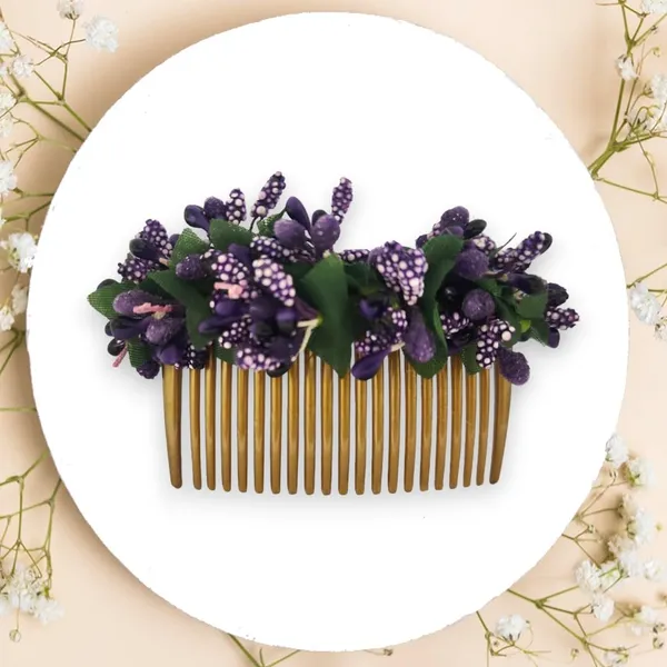 Purple_Artificial_Floral_Bridal_Brooch_&_Hair_Pin_(16_X_14_X_10_Cm)