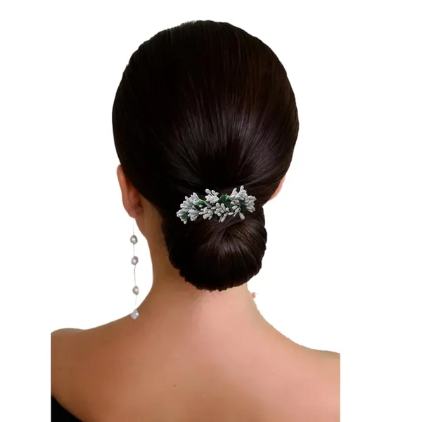 Silver_Artificial_Floral_Bridal_Brooch_&_Hair_Pin_(16_X_14_X_10_Cm)