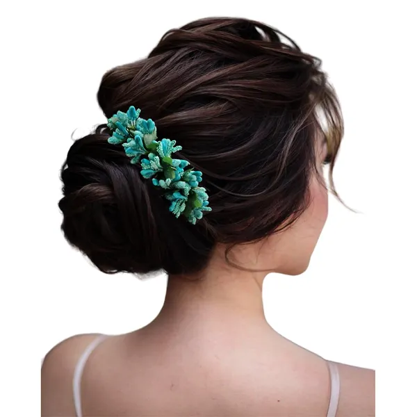 Turquoise_Artificial_Floral_Bridal_Brooch_&_Hair_Pin_(16_X_14_X_10_Cm)