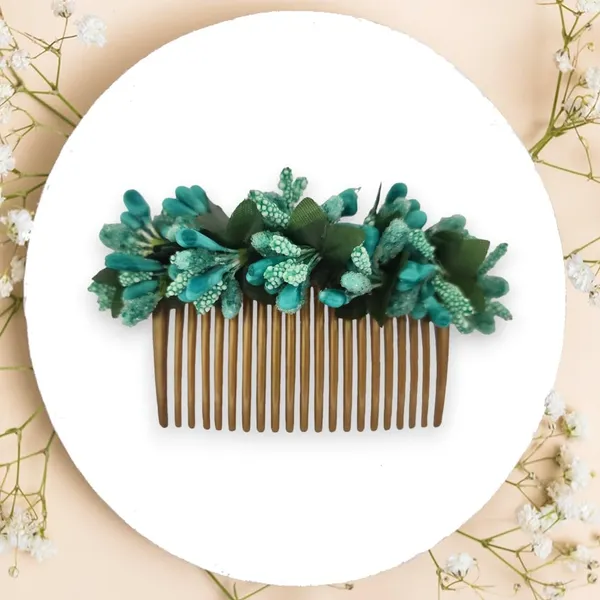 Turquoise_Artificial_Floral_Bridal_Brooch_&_Hair_Pin_(16_X_14_X_10_Cm)