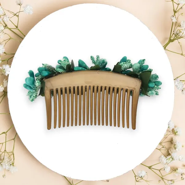 Turquoise_Artificial_Floral_Bridal_Brooch_&_Hair_Pin_(16_X_14_X_10_Cm)