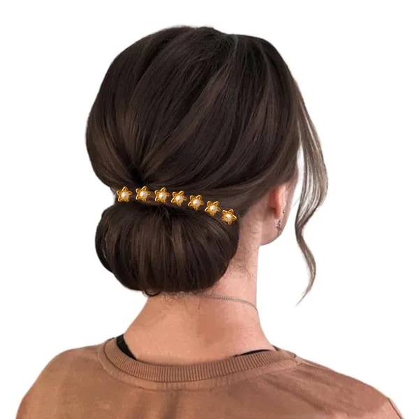 Golden_Bright_Crystal_Stone_With_Pearl_Star_Hair_Pin_(80_Pins)