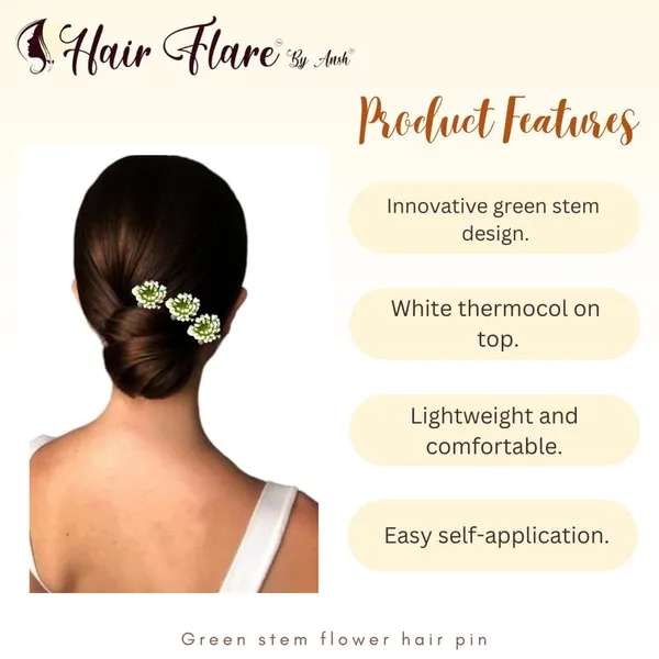 White_No_Clips_Self_Application_Hair_Pin_For_Women_&_Girls