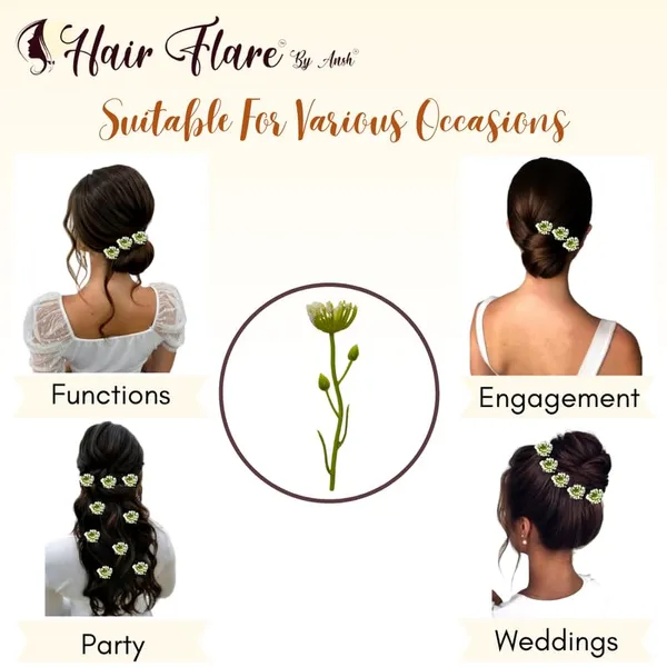 White_No_Clips_Self_Application_Hair_Pin_For_Women_&_Girls