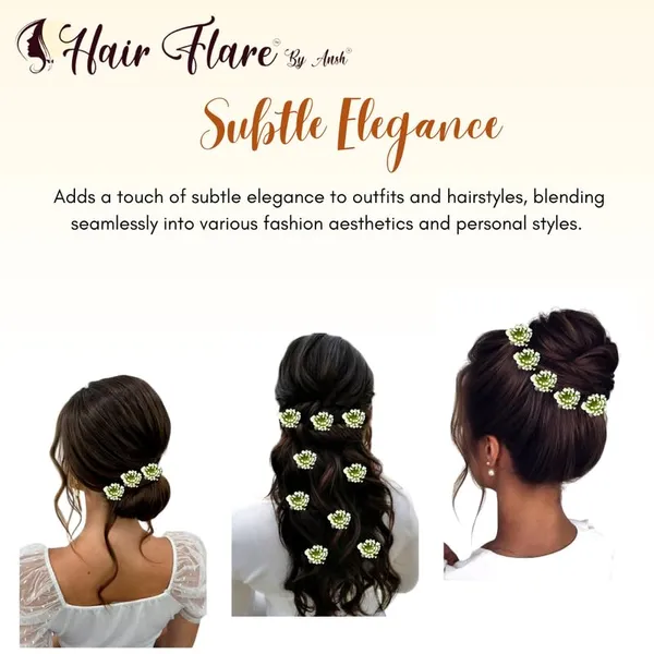 White_No_Clips_Self_Application_Hair_Pin_For_Women_&_Girls